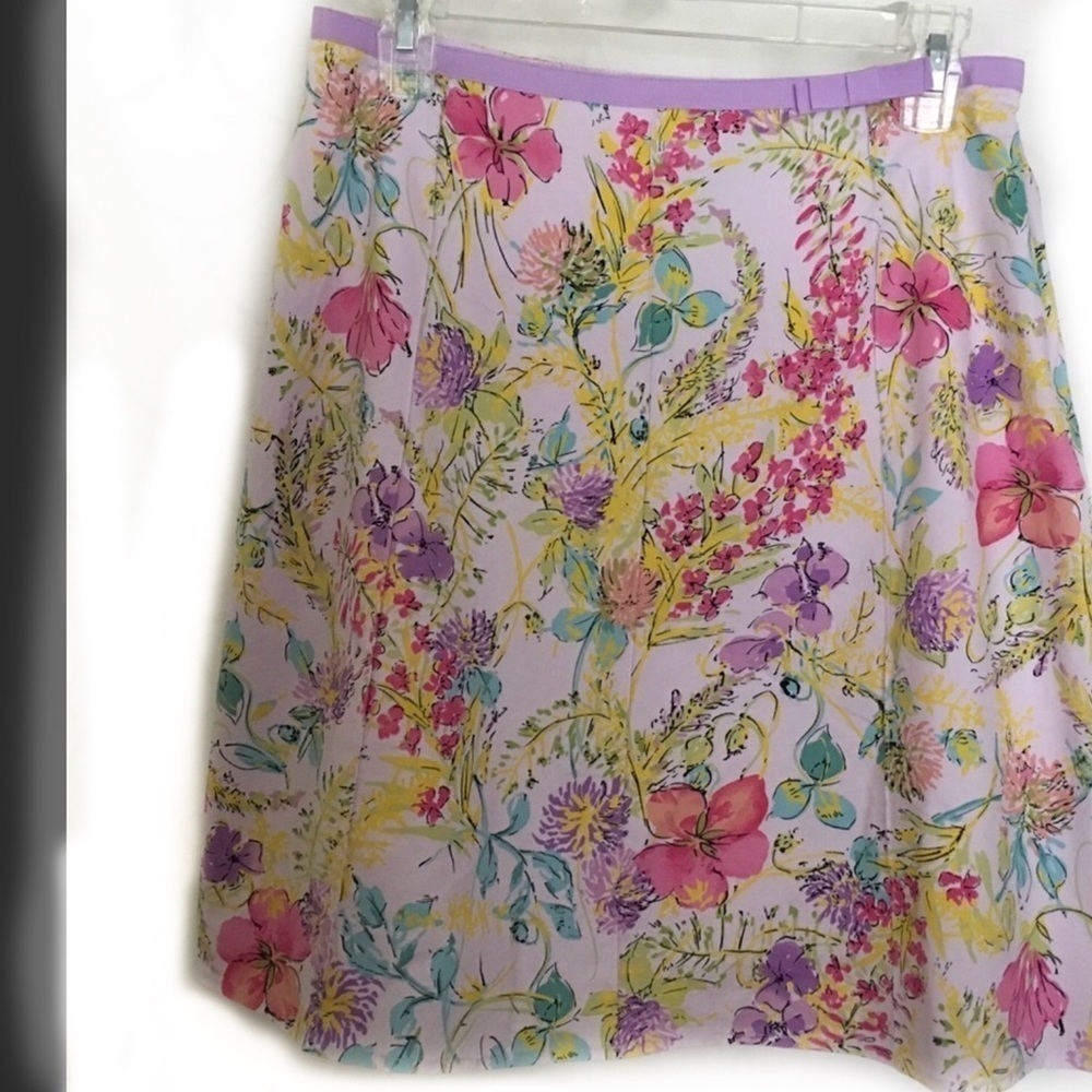 Rafaella Multi Colored Floral Bouquet Skirt - Picture 2 of 4